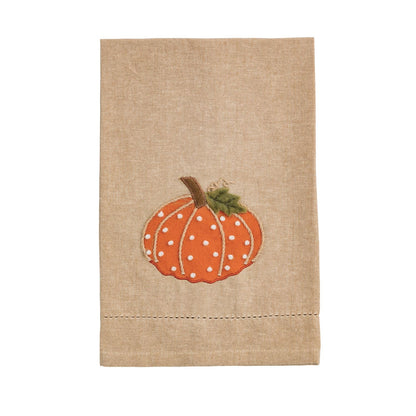 Mud Pie Pumpkin French Knot Towels