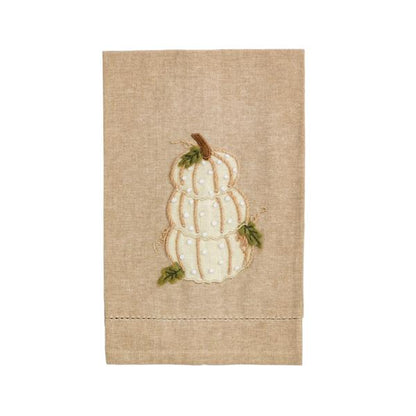 Mud Pie Pumpkin French Knot Towels