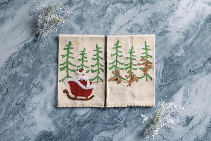 Mud Pie Santa Applique Towel