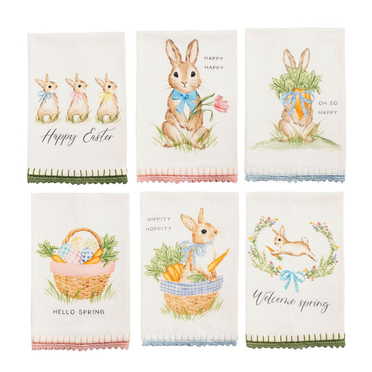 Mud Pie Easter Trim Towel