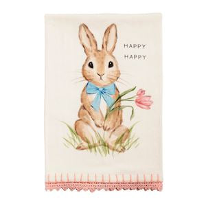 Mud Pie Easter Trim Towel