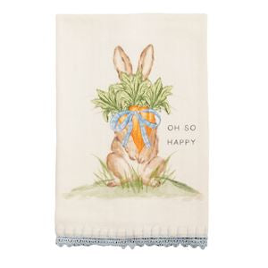 Mud Pie Easter Trim Towel