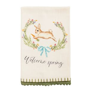 Mud Pie Easter Trim Towel