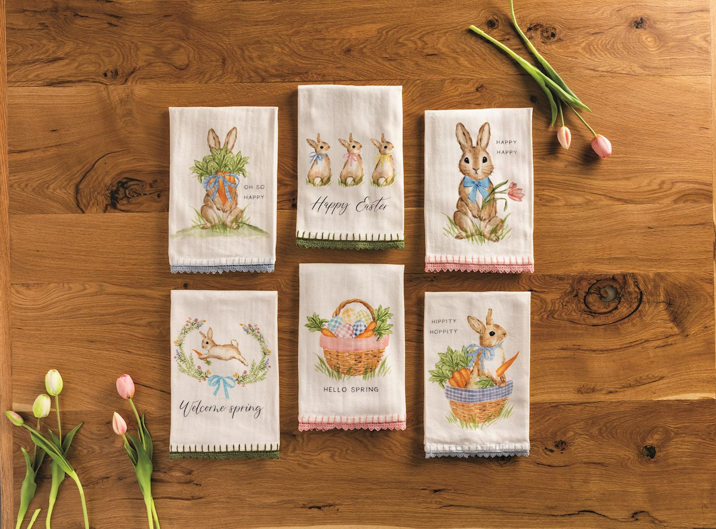 Mud Pie Easter Trim Towel
