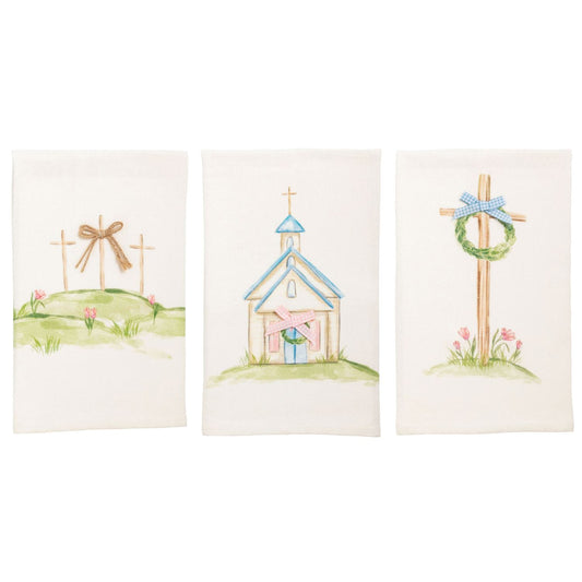 Mud Pie Easter Cross Towel
