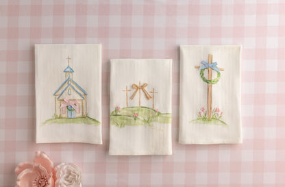 Mud Pie Easter Cross Towel
