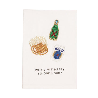 Mud Pie Beaded Bar Towels