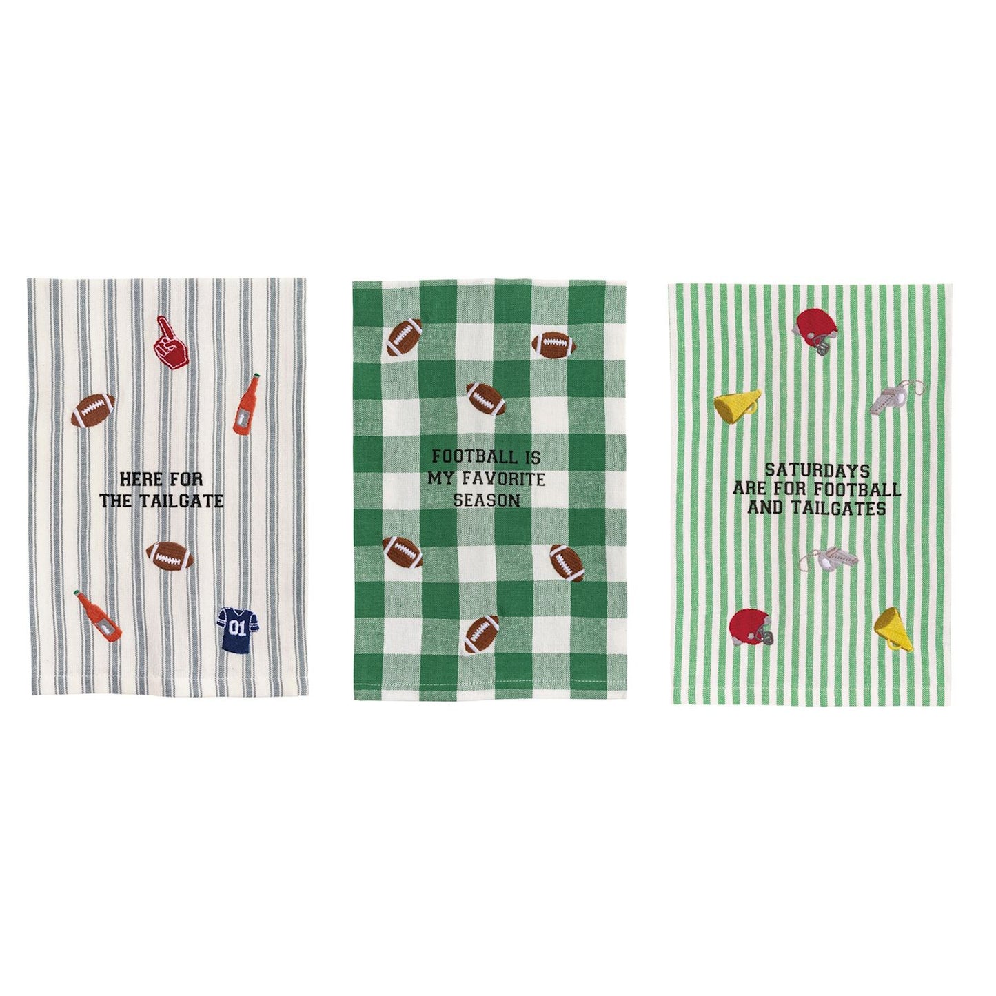 Mud Pie Tailgate Icon Towels