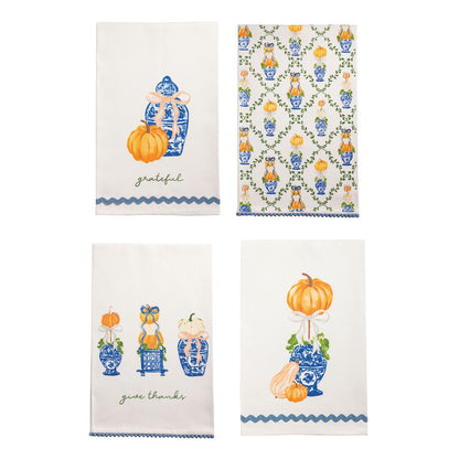 Mud Pie Pumpkin Topiary Towels