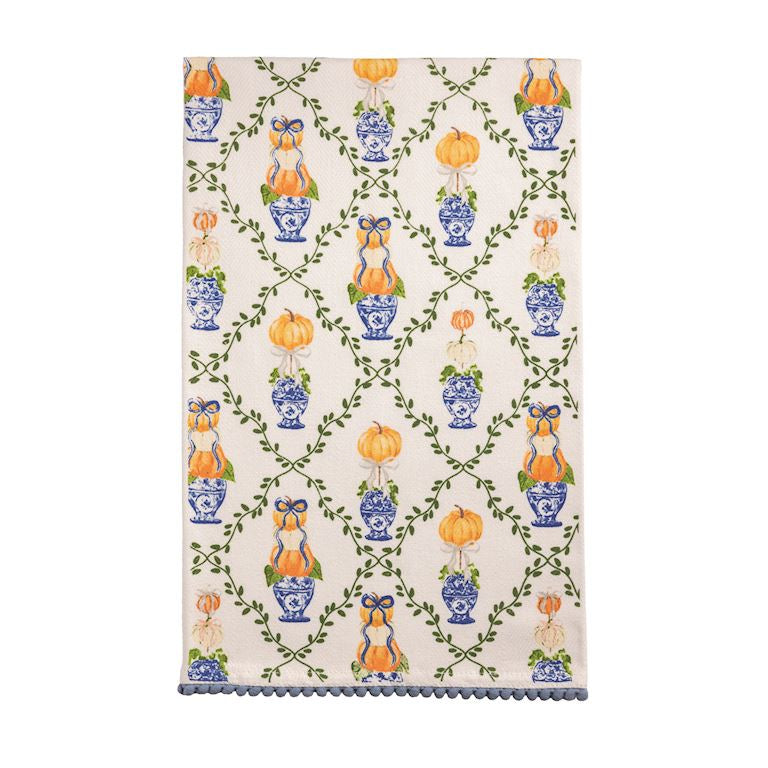 Mud Pie Pumpkin Topiary Towels