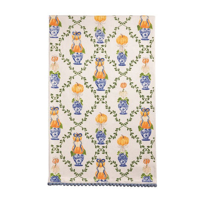 Mud Pie Pumpkin Topiary Towels