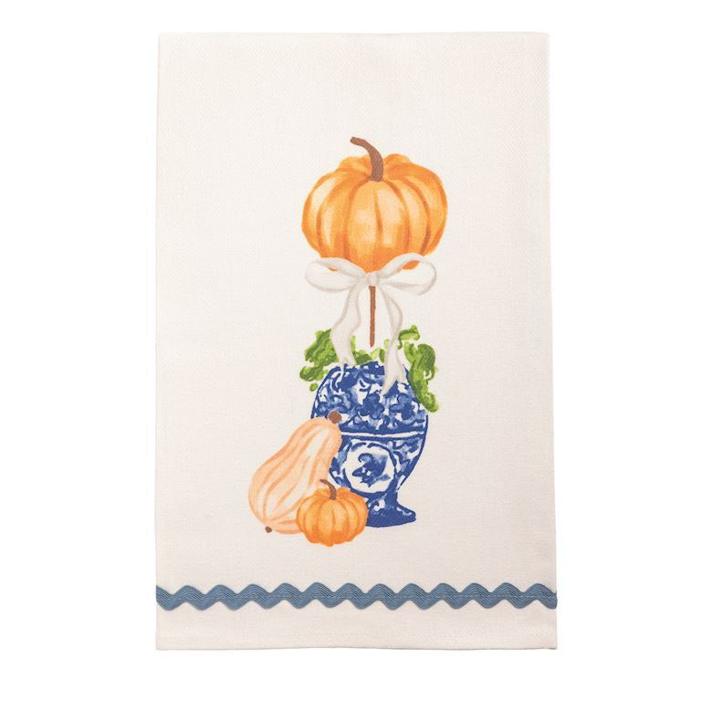 Mud Pie Pumpkin Topiary Towels