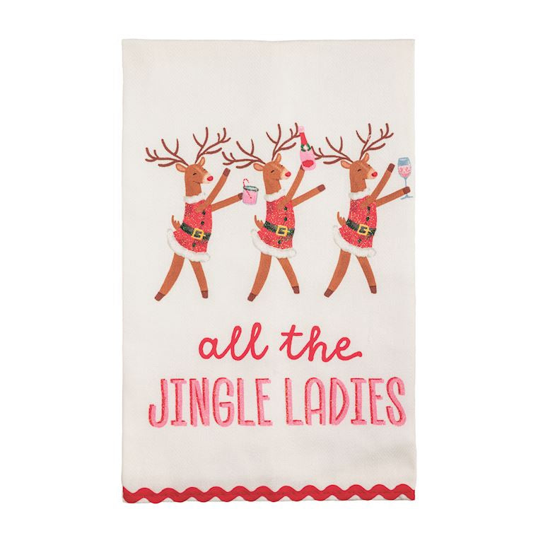 Mud Pie Holiday Bar Glitter Towels