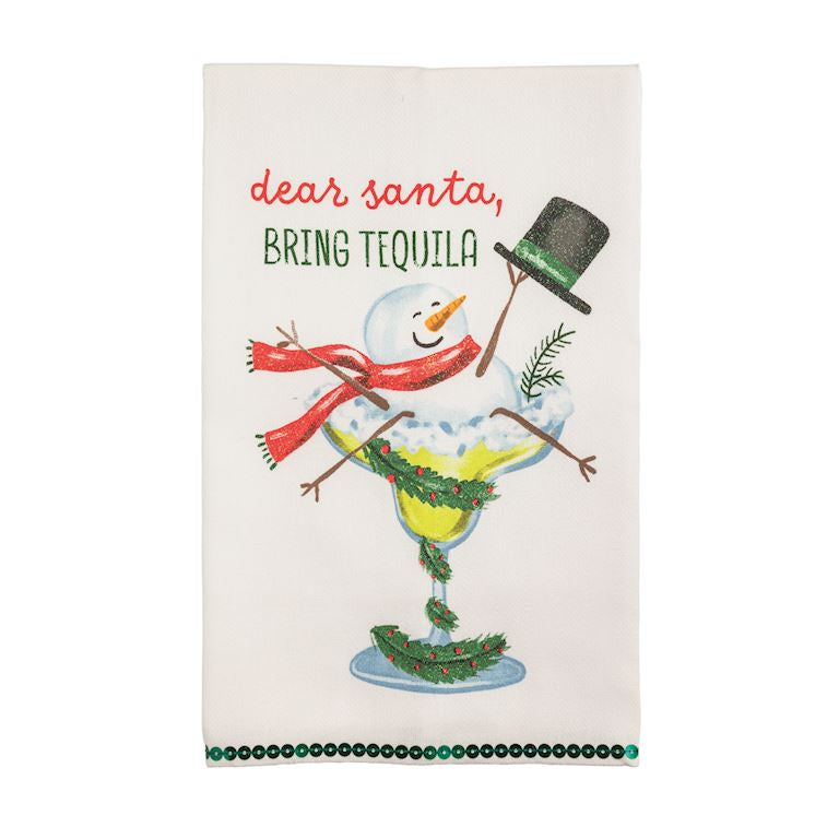 Mud Pie Holiday Bar Glitter Towels