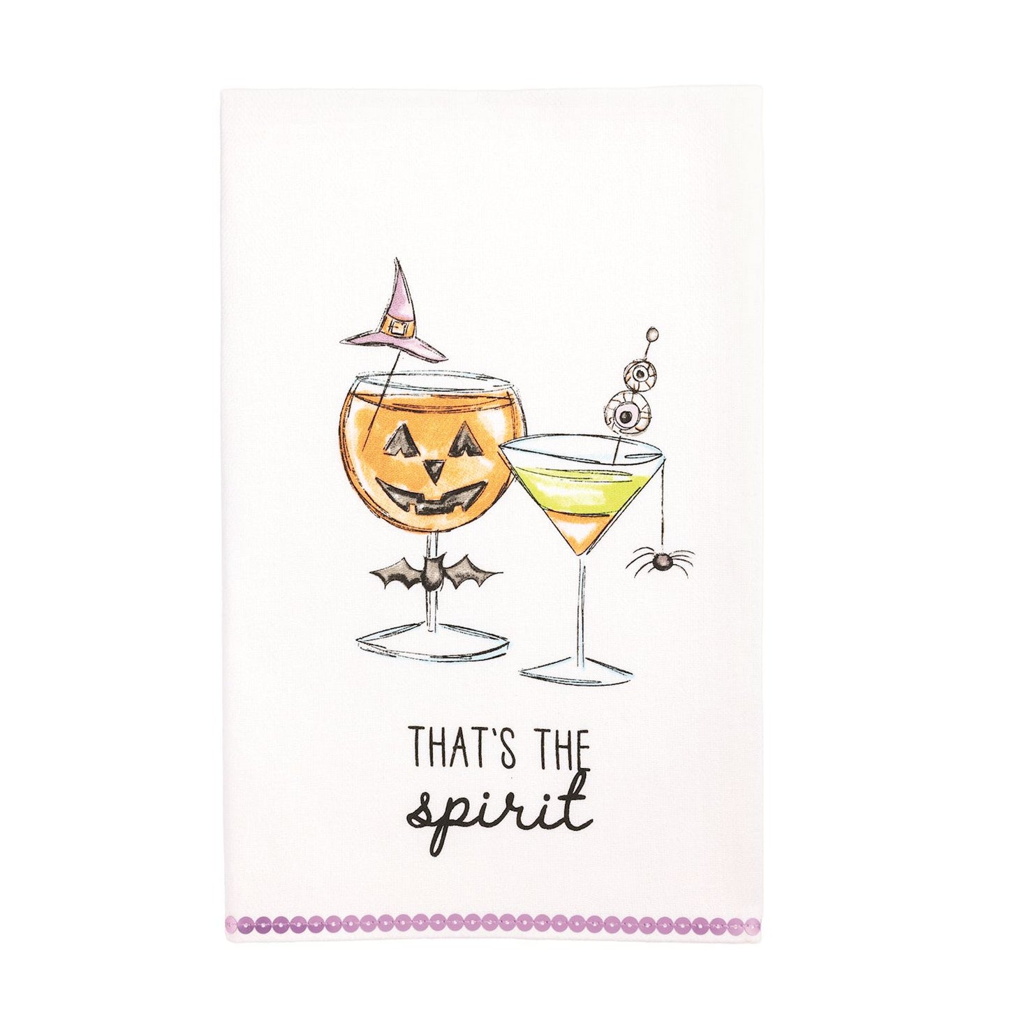 Mud Pie That's The Spirit Cocktail Towel
