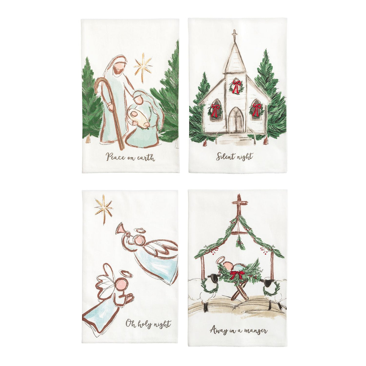 Mud Pie Nativity Towels