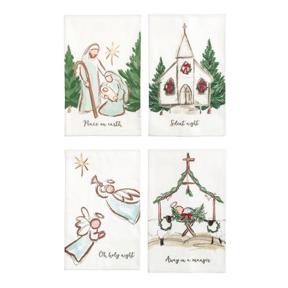Mud Pie Nativity Towels