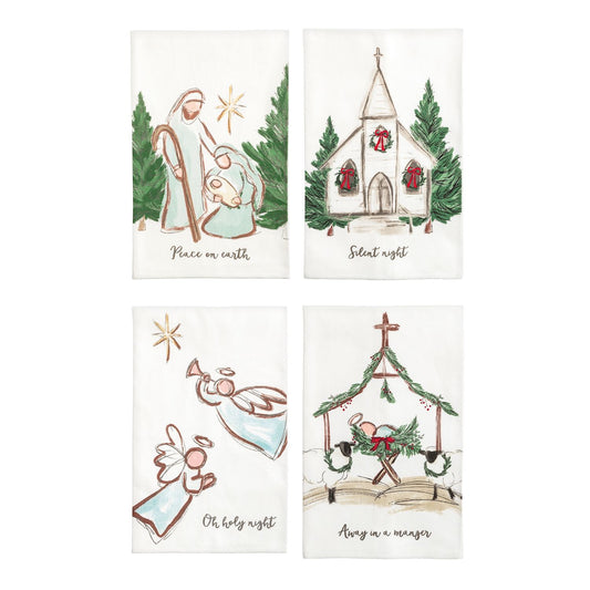 Mud Pie Nativity Towels
