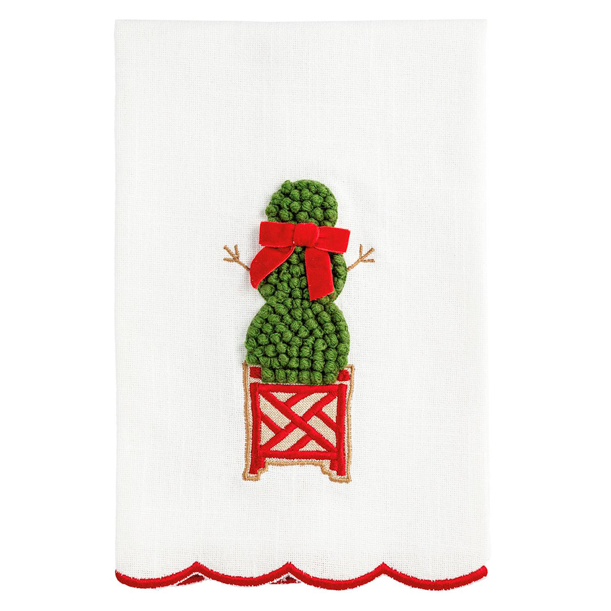 Mud Pie Christmas Topiary Towel