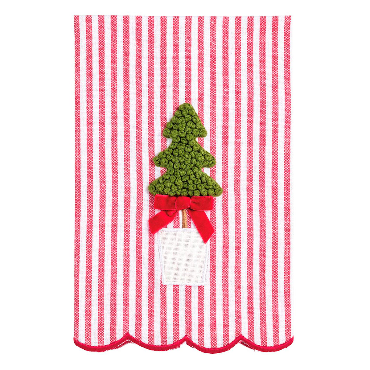 Mud Pie Christmas Topiary Towel