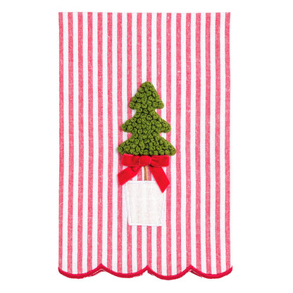 Mud Pie Christmas Topiary Towel