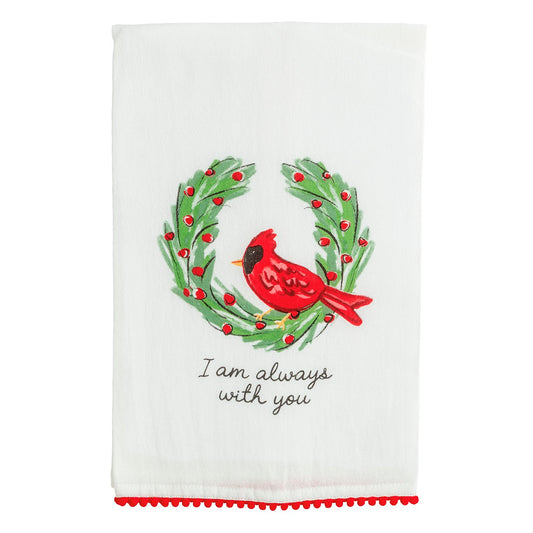 Always With You Cardinal Pom Towel