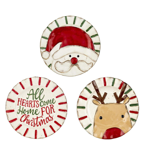 Mud Pie Farm Christmas Salad Plate