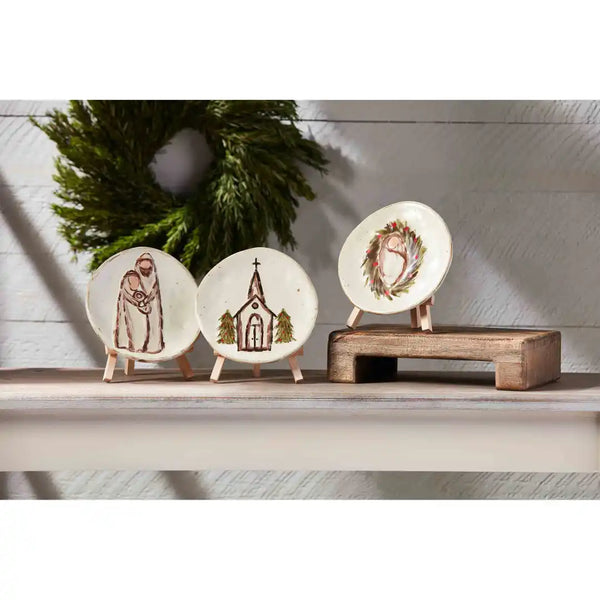 Mud Pie Mary & Joseph Salad Plate