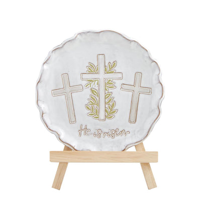 Mud Pie Faith Plate & Easel Set