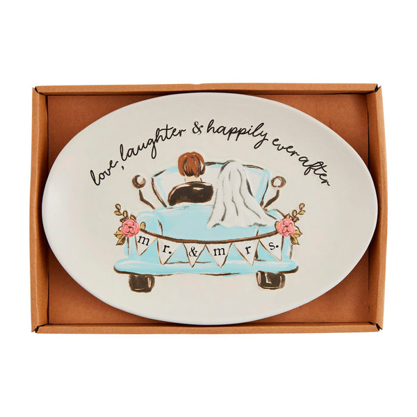 Mud Pie Mr. & Mrs. Wedding Get-Away Car Plate