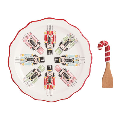 Mud Pie Nutcracker Cookie Plate Set