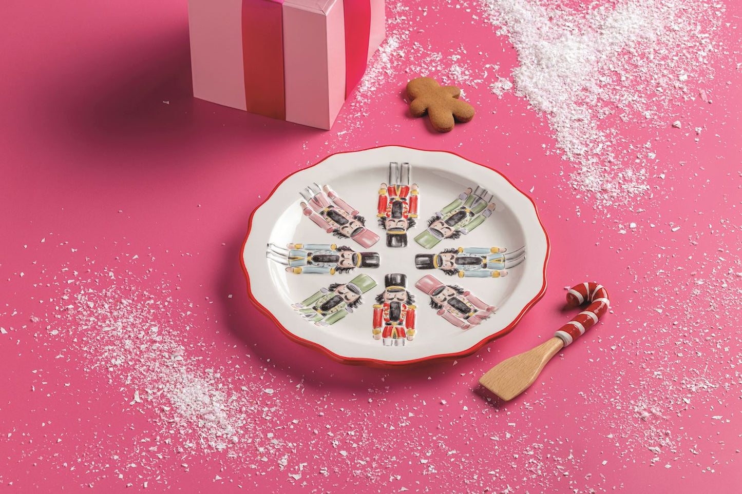Mud Pie Nutcracker Cookie Plate Set