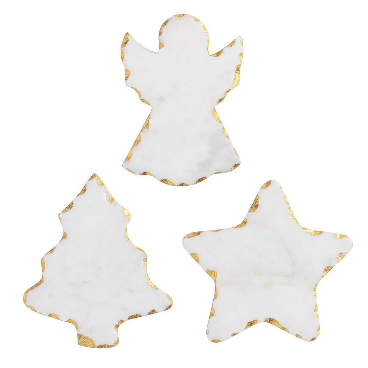 Mud Pie Christmas Gold Edge Mini Boards