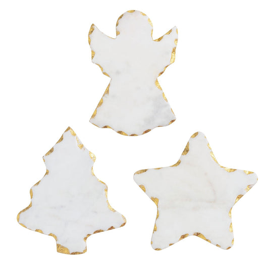 Mud Pie Christmas Gold Edge Mini Boards