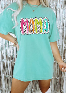 Chalky Mint Preppy Colorful Mama Tee