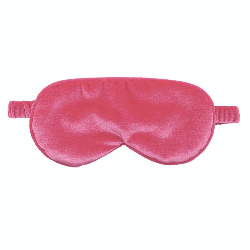 Hot Pink Velvet Eye Mask