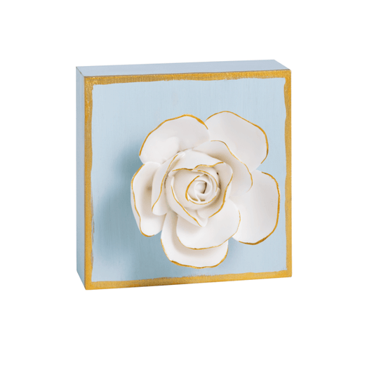 Mud Pie Flower Plaque