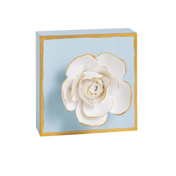 Mud Pie Flower Plaque