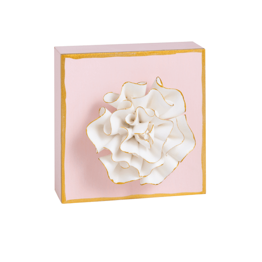 Mud Pie Flower Plaque