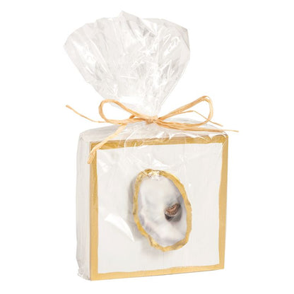 Mud Pie White Oyster Shell Plaque
