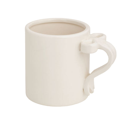 Mud Pie Gingham Bow Handle Mug