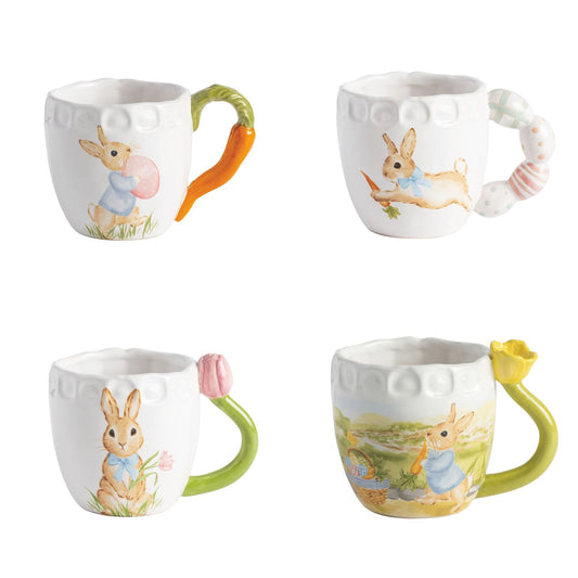 Mud Pie Easter Bunny Mugs