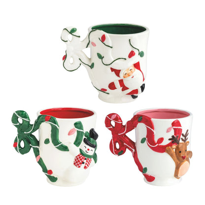 Mud Pie Bow Christmas Mug