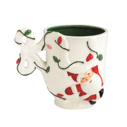 Mud Pie Bow Christmas Mug