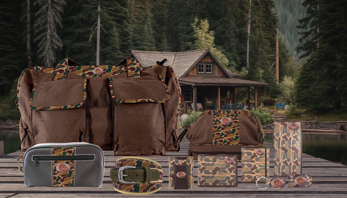 Brown & Tan Camo Turkey Money Clip