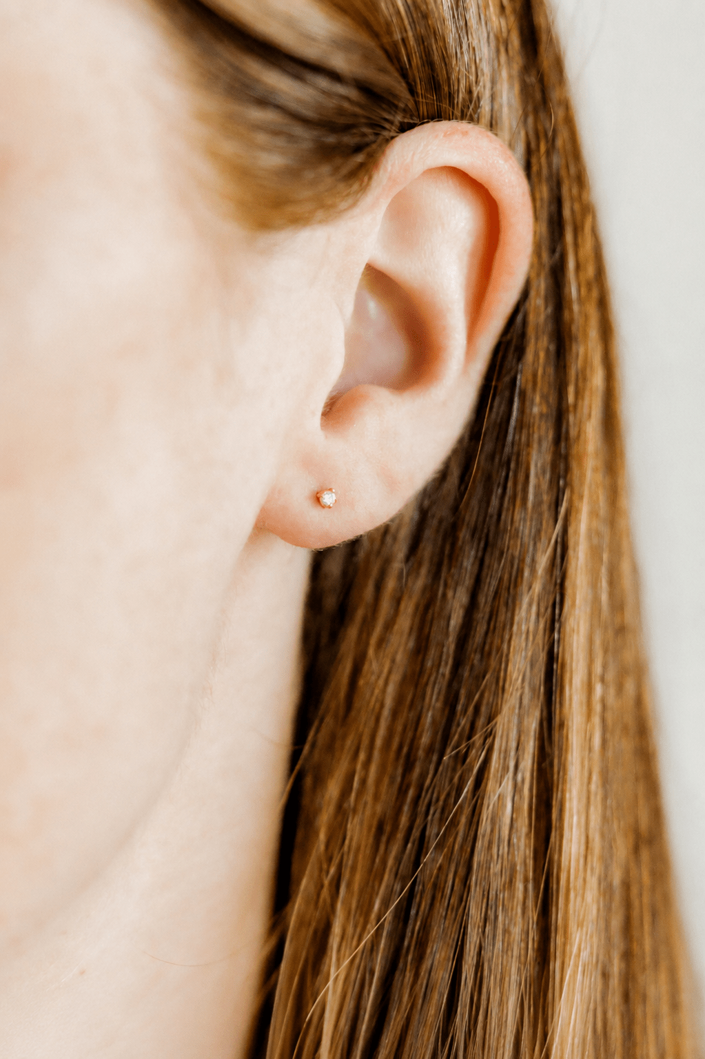 Micro Teagan CZ Gold Screwback Stud Earrings