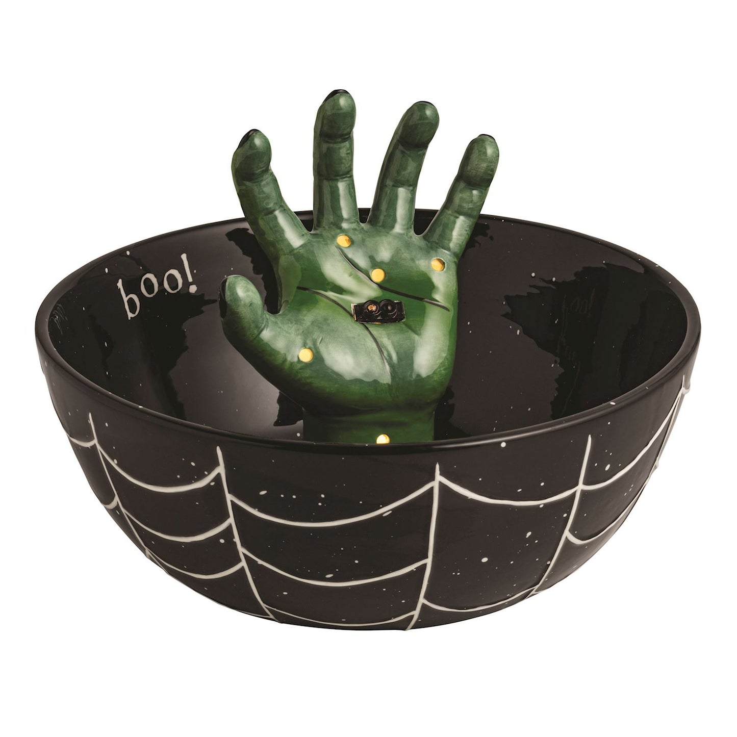 Mud Pie Light-Up Spooky Hand Treat Bowl