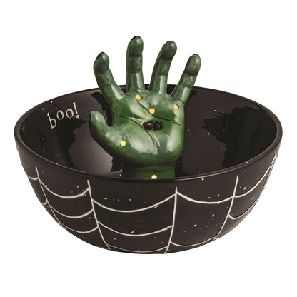 Mud Pie Light-Up Spooky Hand Treat Bowl