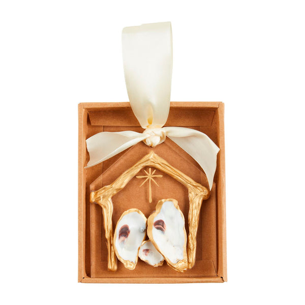 Mud Pie Oyster Nativity Ornament