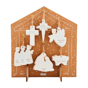 Mud Pie Nativity Ornaments